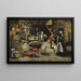 La Visite à la ferme - Pieter Brueghel le Jeune — quadro incorniciato alla parete