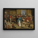 Matrimonio contadino in una stalla - Pieter Brueghel il Giovane — quadro incorniciato alla parete