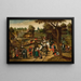 Rückkehr vom Jahrmarkt (Konfliktfall) - Pieter Brueghel der Jüngere — gerahmtes Bild an der Wand