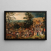 Der Kreuzweg - Pieter Brueghel der Jüngere — gerahmtes Bild an der Wand