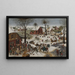 Der Volkszählung in Bethlehem nach Pieter Brueghel dem Älteren - Pieter Brueghel der Jüngere — gerahmtes Bild an der Wand