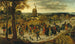 Die Hochzeitsprozession - Pieter Brueghel der Jüngere — Ansicht des Kunstwerks