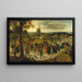 Die Hochzeitsprozession - Pieter Brueghel der Jüngere — gerahmtes Bild an der Wand