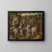 Hochzeitstanz im Freien - Pieter Brueghel der Jüngere — gerahmtes Bild an der Wand