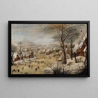 Pieter Brueghel The Younger - Winter Landscape with Skaters and a Bird Trap.webp