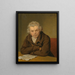 Portrait of a man traditionally identified as the nephew of the artist - Pieter Christoffel Wonder — framed artwork on a wall