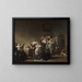 Gesellschaftliche Komödie - Pieter Codde — gerahmtes Bild an der Wand