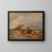 Pescatori in arrivo - Pieter Cornelis Dommersen — quadro incorniciato alla parete