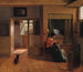 Eine Mutter, die die Haare ihres Kindes bindet - Pieter de Hooch — Ansicht des Kunstwerks
