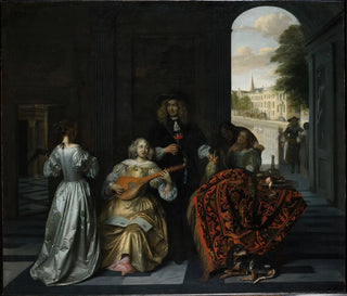 Eine Musikfeier - Pieter de Hooch — Ansicht des Kunstwerks