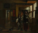interno con una giovane coppia - Pieter de Hooch — vista dell’opera