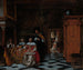 Portrait einer Familie, die Musik spielt - Pieter de Hooch — Ansicht des Kunstwerks