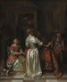 La Salutation - Pieter de Hooch — vista dell’opera