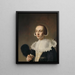 Portrait einer Frau - Pieter Dubordieu — gerahmtes Bild an der Wand