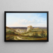 Vista del Castello di Haunsheim nel Distretto di Dillingen sul Danubio - Pieter Franciscus Peters — quadro incorniciato alla parete