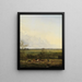 Distant view of the Graveland meadows - Pieter Gerardus van Os — framed artwork on a wall