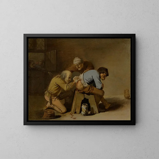 Pieter Jansz Quast - A Quack at Work in a Barn.webp