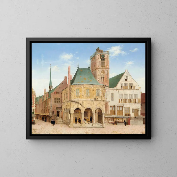 L'antico municipio di Amsterdam - Pieter Jansz Saenredam — quadro incorniciato alla parete