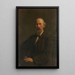 Portrait Painting of Pieter Stortenbeker 1828-1898 painter - Pieter Josselin de Jong — framed artwork on a wall
