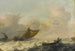 Bateaux de pêche et d'aviron parmi les eaux agitées - Pieter Mulier l'Ancien — artwork view