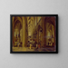 Interno della cattedrale di Anversa - Pieter Neeffs il Vecchio — quadro incorniciato alla parete