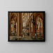 Interno della cattedrale di Anversa - Pieter Neeffs il Giovane — quadro incorniciato alla parete