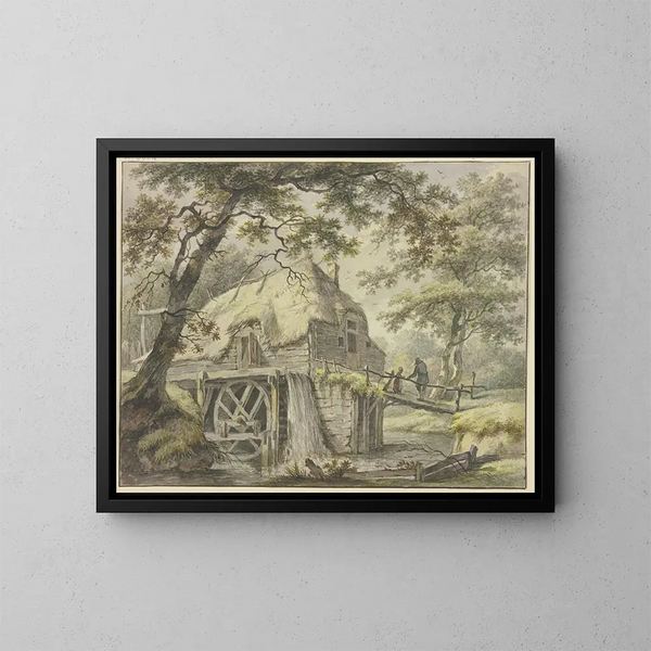 Mulino nella foresta - Pieter Pietersz Barbiers — quadro incorniciato alla parete
