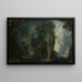 Landschaft mit Wald und Einsiedelei - Pieter Stevens — gerahmtes Bild an der Wand