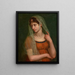 Ritratto della donna dell'artista - Pietro Benvenuti — quadro incorniciato alla parete