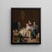 Der Weckruf der Dame - Pietro Longhi — gerahmtes Bild an der Wand