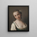 Una giovane donna - Pietro Rotari — quadro incorniciato alla parete