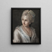 Eine elegante junge Frau mit einer Spitzenmütze - Pietro Rotari — gerahmtes Bild an der Wand