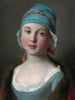 Ritratto di una giovane ragazza russa in abito blu - Pietro Rotari — vista dell’opera