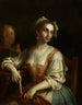 Frau mit Fächer und Frau mit Rose - Pietro Rotari — Ansicht des Kunstwerks