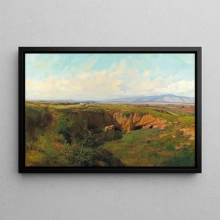 Pietro Sassi - Roman Campagna landscape with shepherd.webp