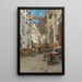 Rue avec terrasses à Amalfi - Pietro Scoppetta — framed artwork on a wall