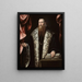 Portrait eines Edelmanns - Pietro de Marescalchi — gerahmtes Bild an der Wand