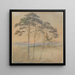 Pins dans un brouillard matinal - Ernst Ferdinand Oehme — framed artwork on a wall