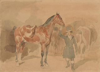 Piotr Michaowski - Horseman with a horse.webp