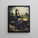 Dame in Violett - Pál Szinyei Merse — gerahmtes Bild an der Wand