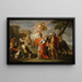 Alexander the Great melting Alexandria - Placido Costanzi — framed artwork on a wall
