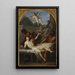 The Martyrdom of Saint Laurent - Placido Costanzi — framed artwork on a wall