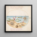 Placca 53 Conchiglie di mare, Corallo, Polpo, Stella marina, Calamaro e Altre creature marine - Joris Hoefnagel — quadro incorniciato alla parete