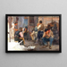 L'ora di pranzo - Pío Collivadino — quadro incorniciato alla parete