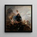 Poesie und Dichter - Francisco de Goya — gerahmtes Bild an der Wand
