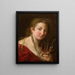 Allegorie der Malerei - Pompeo Batoni — gerahmtes Bild an der Wand