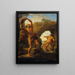 Attis e Galatea - Pompeo Batoni — quadro incorniciato alla parete