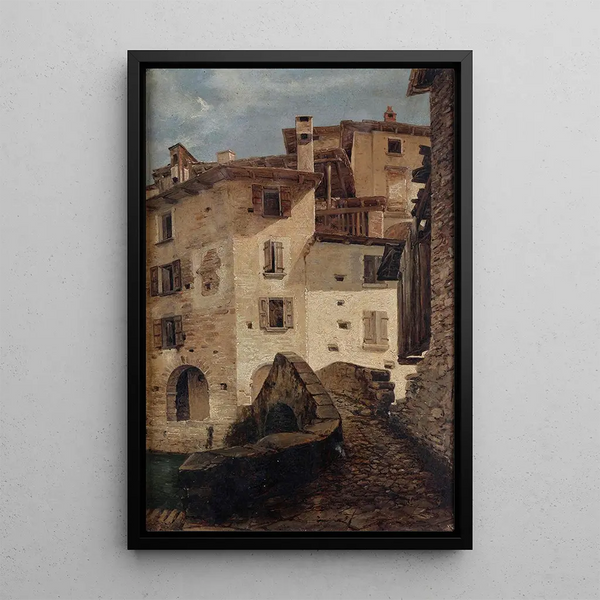 View of Ness - Pompeo Pozzi — framed artwork on a wall