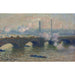 Reproduktion des Gemäldes Pont de Waterloo, journée grise - Claude Monet