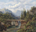 Pont en bois sur un ruisseau de montagne - Edmund Hd — Ansicht des Kunstwerks